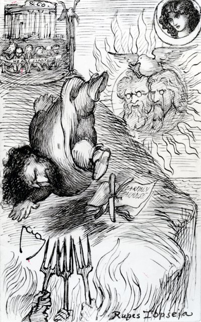 Rupes Topseia, 1874 de Dante Gabriel Charles Rossetti